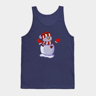 The snowman. Winter. Tank Top